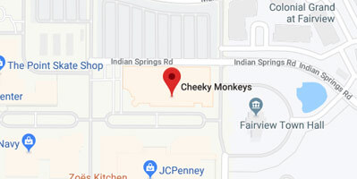 Cheeky Monkeys Fairview Texas Location