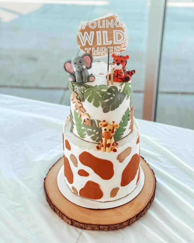 Jungle Theme Birthday Cake
