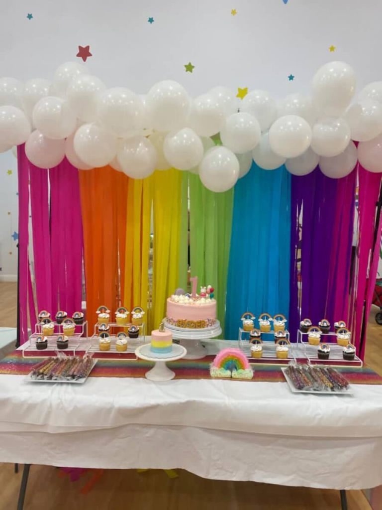 Rainbow Theme Birthday Party
