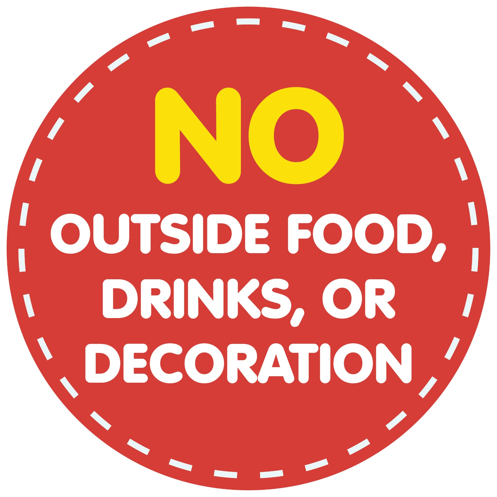 No outside food
